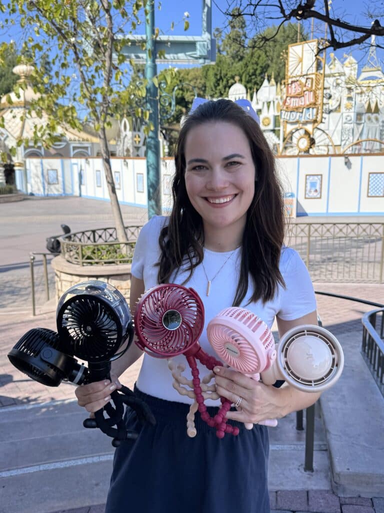 Stroller Fans at Its a small world at disney