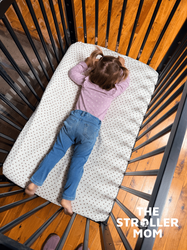 24 month old in mini crib