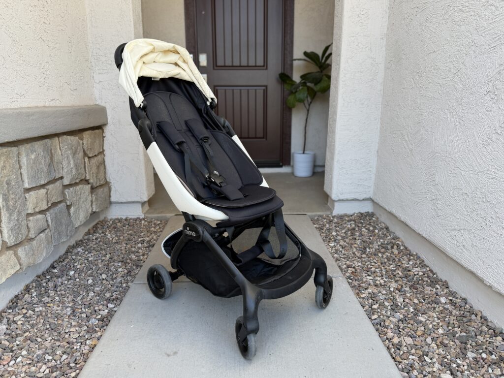 Mima Miro seatback, buckles, harness