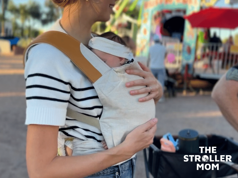 Sakura Bloom Scout linen baby carrier